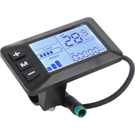 Panneau de commande LCD pour vélo électrique, compteur de vitesse, écran LCD pour scooter électrique avec connecteur 5 broches pour modification (1/5)
