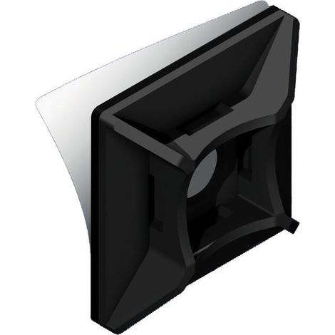 Base di montaggio per braccialetti PMS-19-19-UV (100 pz.) autoadesiva nera (1/3)