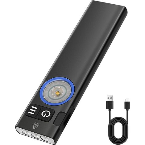 Torcia ricaricabile super luminosa da 650 lumen con magnete per campeggio, manutenzione, passeggiate, escursionismo (1/5)