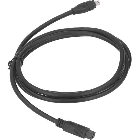 Câble FireWire 9 broches vers 4 broches 800 Mbps mâle-mâle IEEE1394 pour caméscope, appareil photo numérique, imprimante, scanner, 1,8 m (5,9 pi) (1/5)
