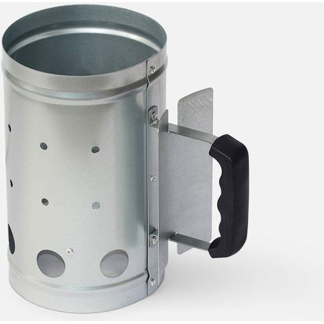 Ciminiera Accendi Carbonella in Acciaio Forato Starter D-17