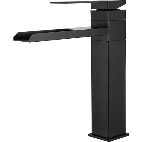 Robinet Lavabo Haut, Robinet Salle Bain Cascade, Mitigeur Lavabo Rotatif 360° (1/5)