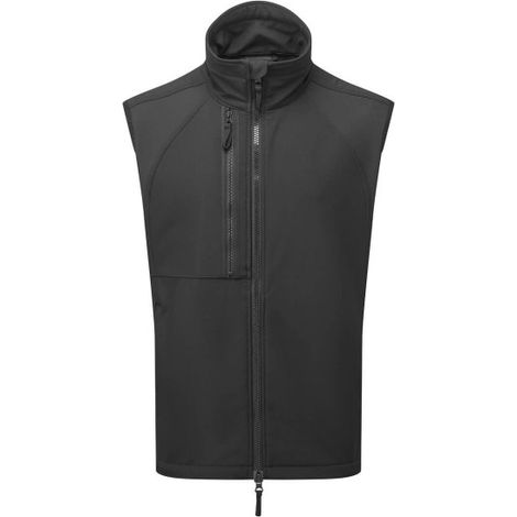 Chaleco técnico softshell WX2 (2 capas) tejido elástico CD876 S Negro
