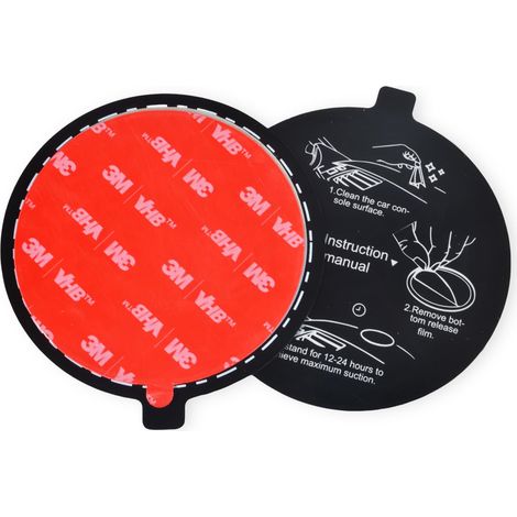 78mm Adhésif Tableau de Bord Pad Disque de Montage, 3.1 Disque de Montage de Ventouse Universelle pour Ventouse Support de Talkie-walkie, GPS, téléphone adhesif (2 pièces) (1/4)