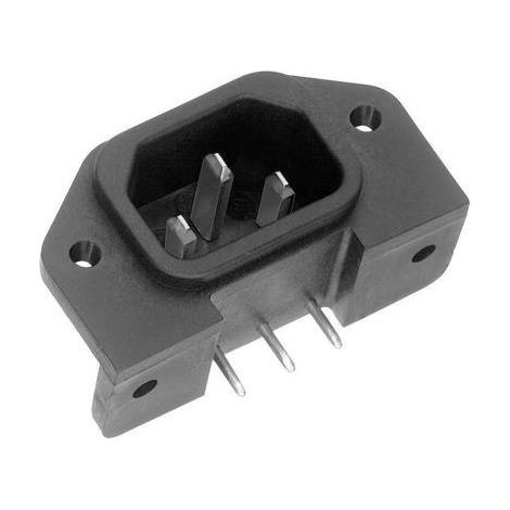 K & B 42R651611 Connettore IEC 42R Spina verticale Tot poli: 2 + PE 10 A Nero 1 pz.