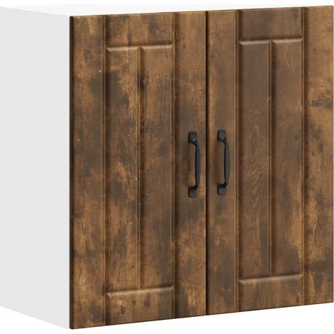 Maison Exclusive - Pensile da Cucina Lucca Rovere Fumo in Legno Multistrato