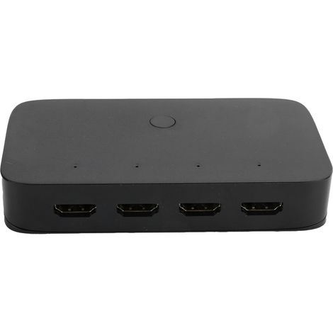 Boîtier de Commutation KVM HDMI 4 Ports, Switch USB 4-en-1 pour Moniteur 4K, Souris et Clavier (1/5)