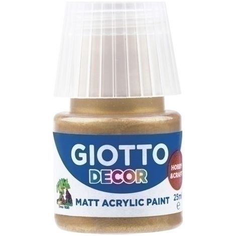 PINTURA ACRIL.GIOTTO 25 ml ORO - Pack de 6 unidades