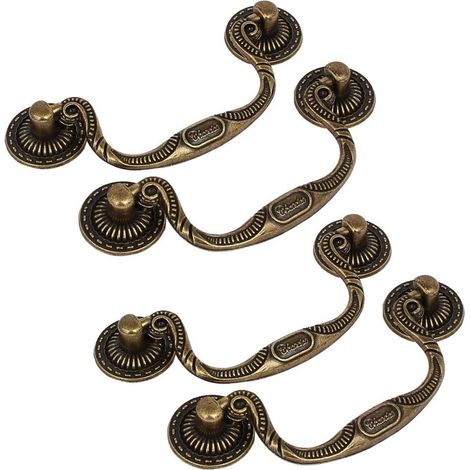 Schrank Style Rétro Poignée Bouton Bronze Ton 86mm Lochabstand 4pcs (a56f7c8395f605cc8647b831b512a08 (1/2)