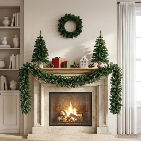 vidaXL Set de mini árboles de Navidad 60 cm PVC Verde (1/5)