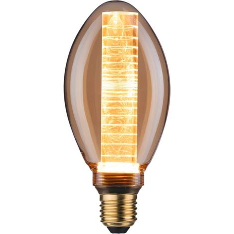 Paulmann 28601 Lampadina LED B75 Inner Glow 4W Retro colore dorato con bulbo interno vetro 1800K luce oro E27 (1/5)