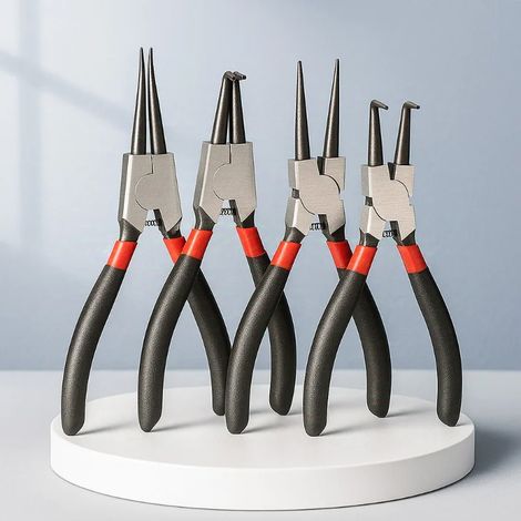 Pince à circlips de 35 pouces, pince à bagues de retenue pour le démontage et l'installation d'extracteurs, pince à becs fins (1/5)
