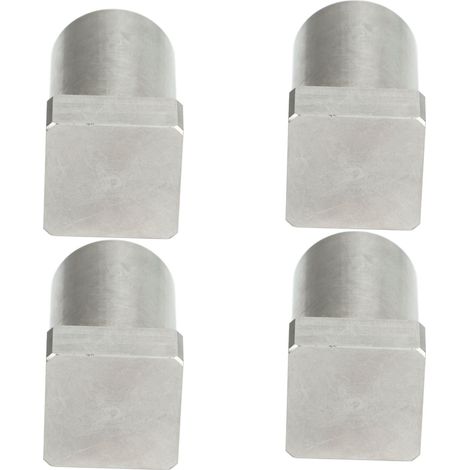 10 Pièces Cheville d'Établi en Acier Inoxydable Antidérapant pour Travail du Bois, Tenon Argenté 20mm (1/5)