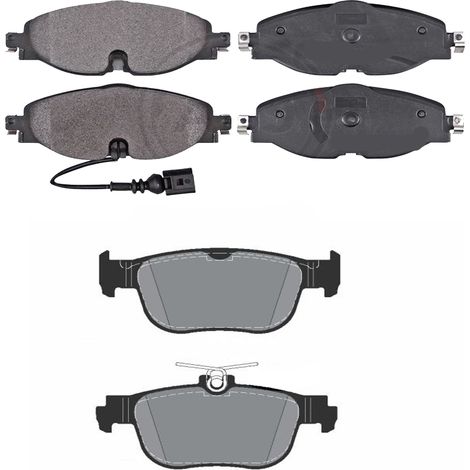 KIT PASTIGLIE FRENO ANTERIORI E POSTERIORI compatibile con VW GOLF V VARIANT (1K5) / PASTIGLIE FRENANTI AUTO OEM P 85 146  P 85 075,P 85 020  P 85 073 / SOSTITUZIONE DIRETTA / BASSA POLVERE / SILENZIO