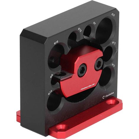 Adjustable dowel making jig made of aluminum alloy, 8 holes, electric drill, milling solid wood, round log, auxiliary woodworking tool (1/5)
