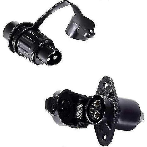 Cisea 3-poliger wasserdichter Anhängerstecker (männlich/weiblich), 3-poliger Stecker (1 Stück) (1/5)
