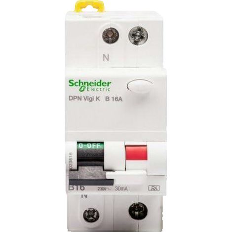 Disjoncteur différentiel 2P 16A B 0,03A type A DPN Vigi K A9D23616