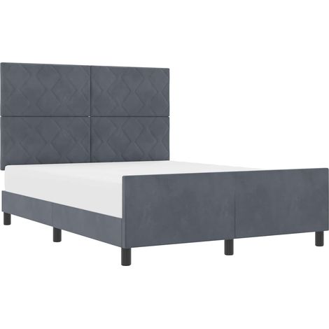 Maison Exclusive - Boxspringbett mit Kopfteil Dunkelgrau 160 x 20 (1/5)