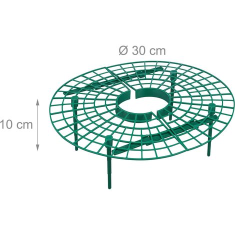 Set di 15 supporti per fragole ergonomici da giardino riduzione marciume circolazione aria in plastica verde 130015323