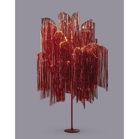 EDG Enzo De Gasperi Albero di Natale Led Frange 1.500 Microled H 250 Cm D 160 Cm Red (1/4)