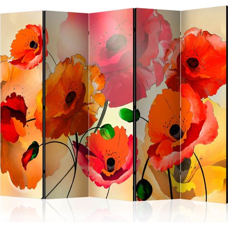 Paravento - Velvet Poppies II [Room Dividers] - 225x172 (1/4)