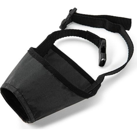 Muselière pour Chien, Muselière Réglable, Empêche Les Morsures, Les Aboiements et la Mastication (Noir)-1pcs (1/3)