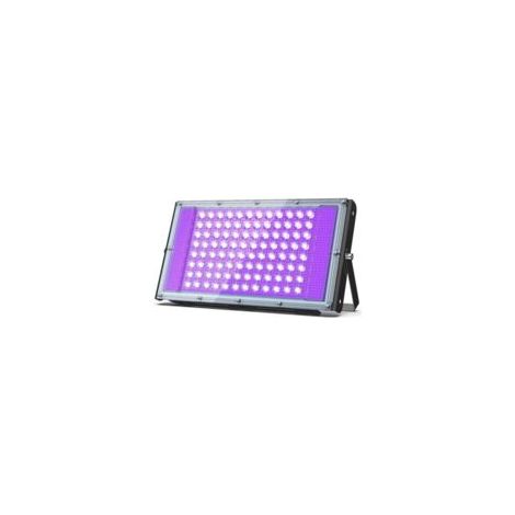 QORVA-Projecteur lumière noire 100W, Luminaire UV Puissant, 395 nm, Etanche IP66, peut être utilisé pour les Soirées à la Lumière Noire, les Affiches Fluorescentes