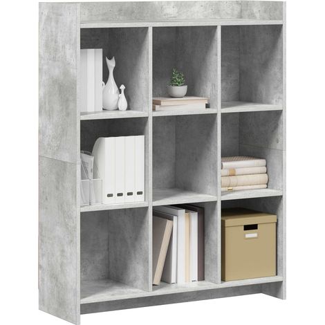 Libreria Armadio per Libri Grigio Concretè 87,5 x 30 x 111 cm (1/5)
