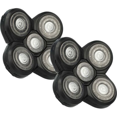 Ersatzscherköpfe für Philips RQ12 Serie, 2er-Pack, Schwarz, passt zu RQ1285, RQ1286, RQ1280CC-Kompatibles Produkt