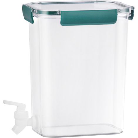 Bouilloire d'eau froide grande capacité 4,5L avec robinet épais étanche pour cuisine - Récipient de stockage vert (1/5)