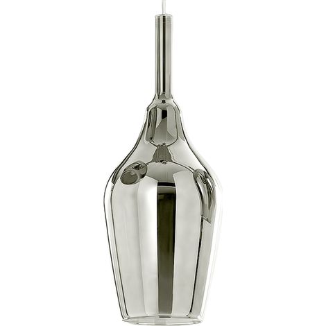 Suspension Ofelia S/12 - Verre Borosilicate Chromé Miroir, Douille E27, Câble 3 Mètres, Ip20, Classe I - Gealuce (1/3)