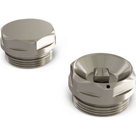 Talus - Radiator Bleed Valve & Blanking Plug Silver Nickel
