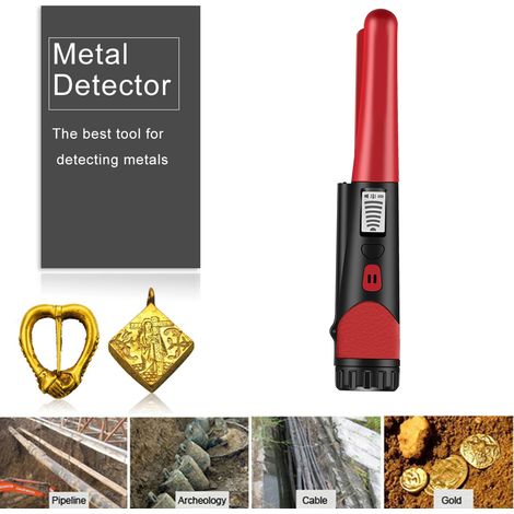 Jeffergarden Détecteur de métaux portatif, détecteur de métaux souterrain portable, détecteur de trésors polyvalent avec lampe de poche LED (1/5)
