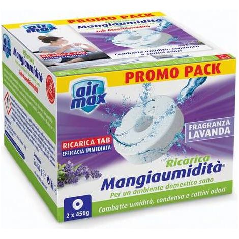 12 x AIRMAX ASSORBIUMIDITA RICAR TAB LAVAN 450G 2PZ