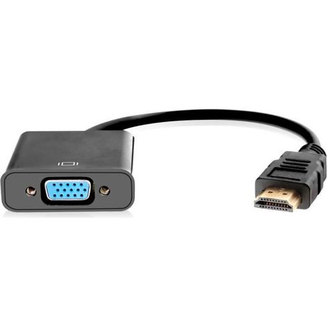 Convertisseur HDMI vers VGA - Convertisseur vidéo - 1080p - noir (1/2)