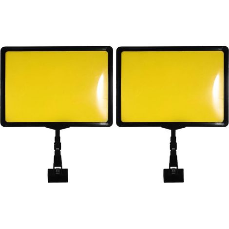 FOMIYES Clips para Sujetar Letreros Giratorios de Plástico Abs