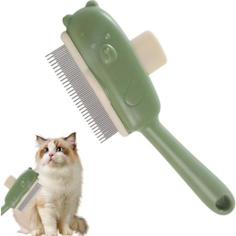 Peigne pour animaux de compagnie - Brosse de toilettage pour chiens et chats, épilation des poils d'animaux avec brosse, outil de perte pour chiots, chatons, bain intérieur, entretien de la m (1/5)