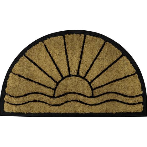 Comfort Halfmoon Coir Tuffscrape, 40x70cm, Sunset (1/4)
