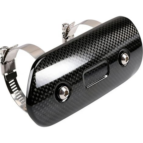 Protection Thermique Echappement Universelle(Taille : 146 x 63 mm) Bouclier Thermique Echappement Moto pour ATV Scooter Pit Dirt Bike Motocross Enduro Supermoto (1/5)