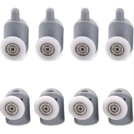 8 Pièces Roulette Porte Coulissante Douche 23mm, Rouleaux pour Porte Coulissante de Salle de Bain (1/5)