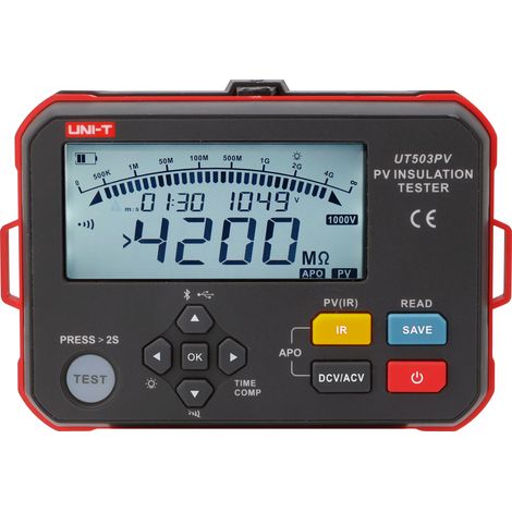 Herramienta del electricista uni-t ut503pv resistencia aislamiento 1000 V
