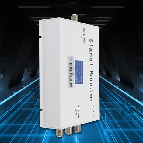 Amplificateur 3G 2100MHz Triple Port Aluminium, Signal Haute Pénétration pour Antenne Externe (100-240V) UE (1/5)