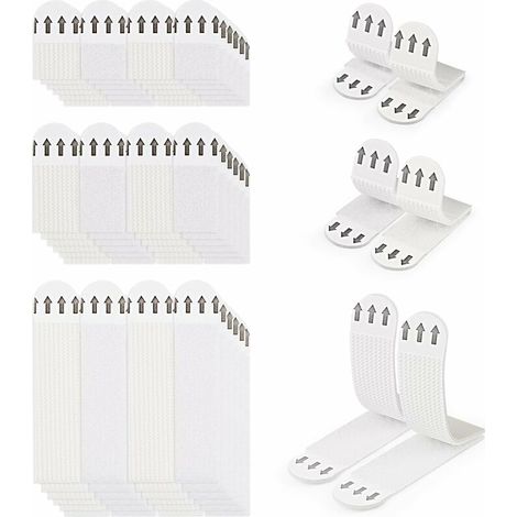 36 Paires (72 Bandes) Languettes Accroches Tableaux sans Percer Bandes de Suspension pour Photos Languettes Accroches Bandes AdhéSives Tableaux Fixation sans Dommage Bandes de Cadre Mural (1/5)