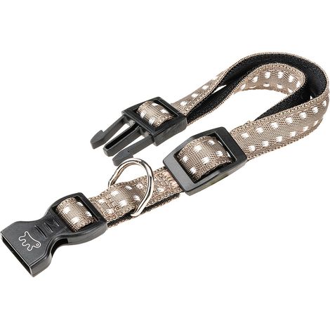 Ferplast CRICKET C Collare in nylon per cani in varie misure e colori.. Variante C15/40 - Misure: A: 27-40 cm B: 15 mm - Tortora