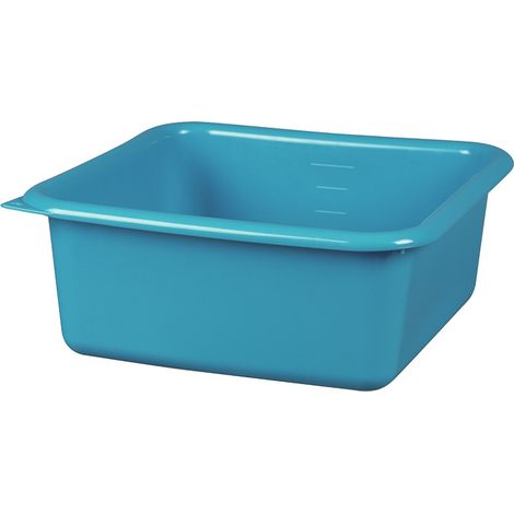 Vaschetta quadrata graduata blu - alluminio e plastica
