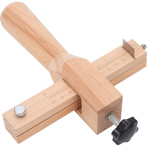Couteau à couper le cuir professionnel en acier inoxydable, outil de découpe réglable pour maroquinerie et projets DIY. (1/5)