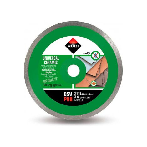 rubi disco diamante continuo general ceramica csv-115 pro 25910
