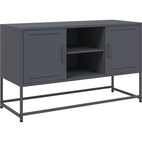 Maison Exclusive - TV-Schrank Anthrazit 100,5x39x60,5 cm Stahl