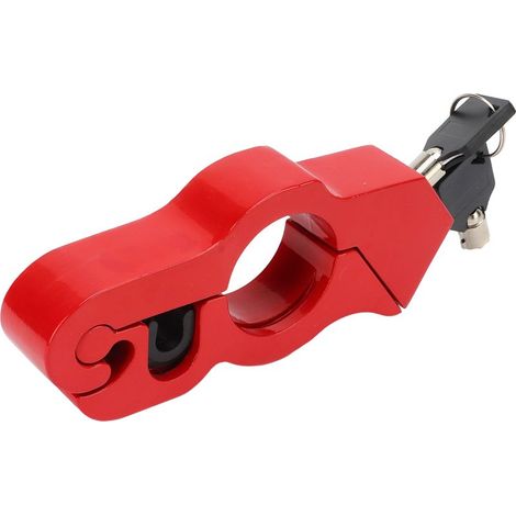 Verrou antivol pour guidon moto résistant aux intempéries et au vandalisme, en alliage d'aluminium, pour scooters et quads (1/5)