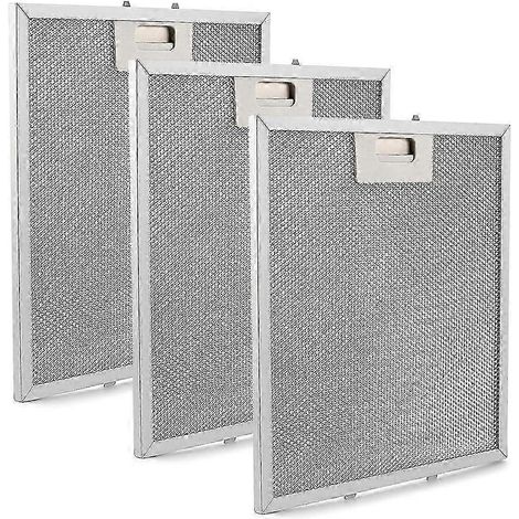 Lot de 3 filtres en acier inoxydable pour hotte aspirante W10169961A, compatibles avec les hottes aspirantes Jenn.Air.WHBYV (1/4)